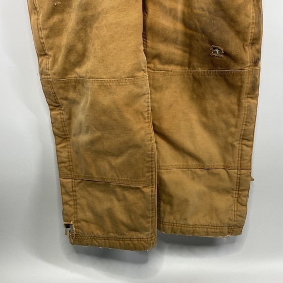 Walls Zero Zone Insulated Canvas Bibs Coveralls Size XL Short - Picture 4 of 10